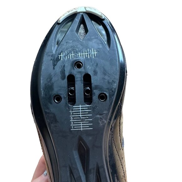 Giro‎ Mens Treble II Road Bike Shoes Three Wide Straps Cycling Black Size 8.75 - Picture 4 of 5